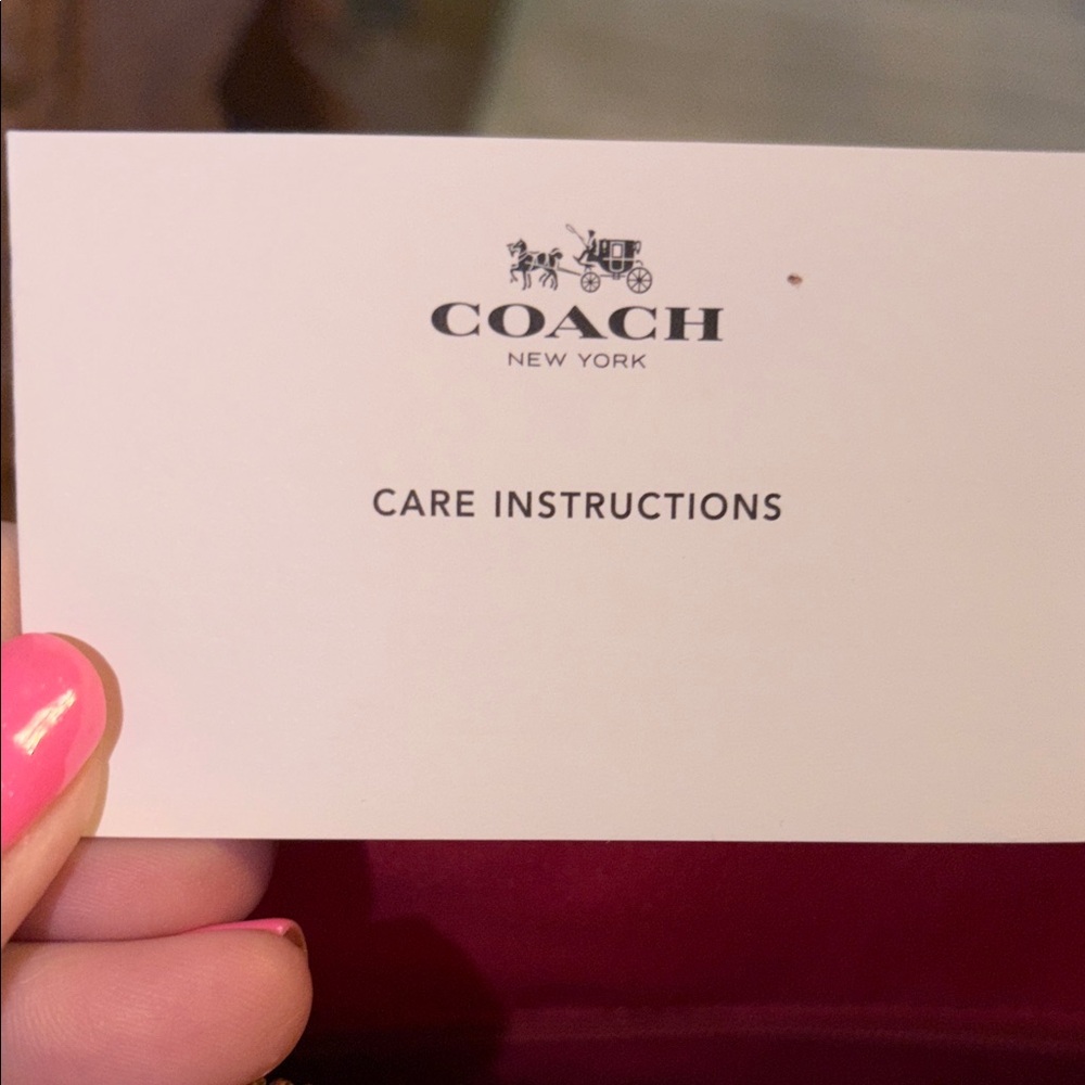 Coach Christie in cross grain leather Tan and Pink Shoulder Bag - Picture 9 of 16